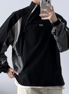 「机能解构」立领拼接刀锋长袖54343 韩系舞蹈运动男CCD自由商店