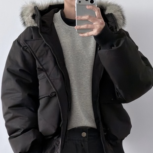 保暖耐脏CCD自由商店 冬季 「毛领可拆」90白鸭绒短款 羽绒服54575