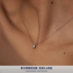 PAUSA 925银转运珠路路通镶钻2026轻奢通勤项链 ANN