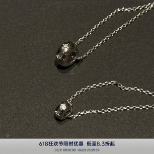 PAUSA ANN s925 简约芒星圆环锆石点缀项链