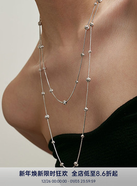 PAUSA ANN s925 小众原创猫眼珠时髦高级腰链长项链