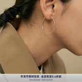 PAUSA 极简细圈空气感多尺寸耳圈 经典 ANN s925