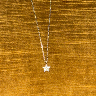 法式 s925 满镶钻迷你星星细闪氛围感锁骨链项链 ANN PAUSA
