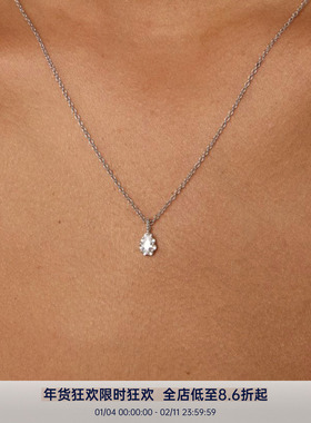 PAUSA ANN s925 小众设计花边高火彩水滴钻百搭轻奢项链