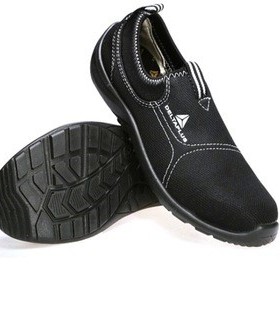 代尔塔301215防静电工作耐磨黑色劳保鞋透气春夏季轻便安全鞋防砸