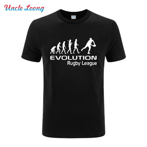 进化论 英式橄榄球联盟rugby league印花T恤 大码休闲 速卖通爆款
