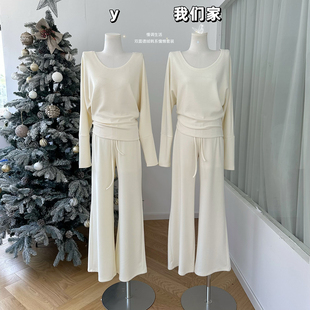 韩系慵懒运动套装 330G双面天丝羊毛德绒 city慢调生活 柒月末