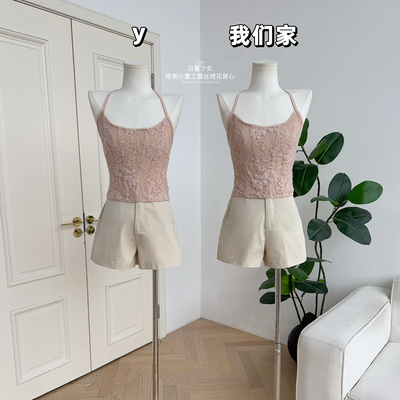 绝美小重工zim蕾丝绣花吊带背心