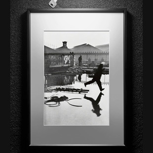 摄影装饰画 摄影家Bresson布列松 小众艺术客厅黑白摄影作品挂画