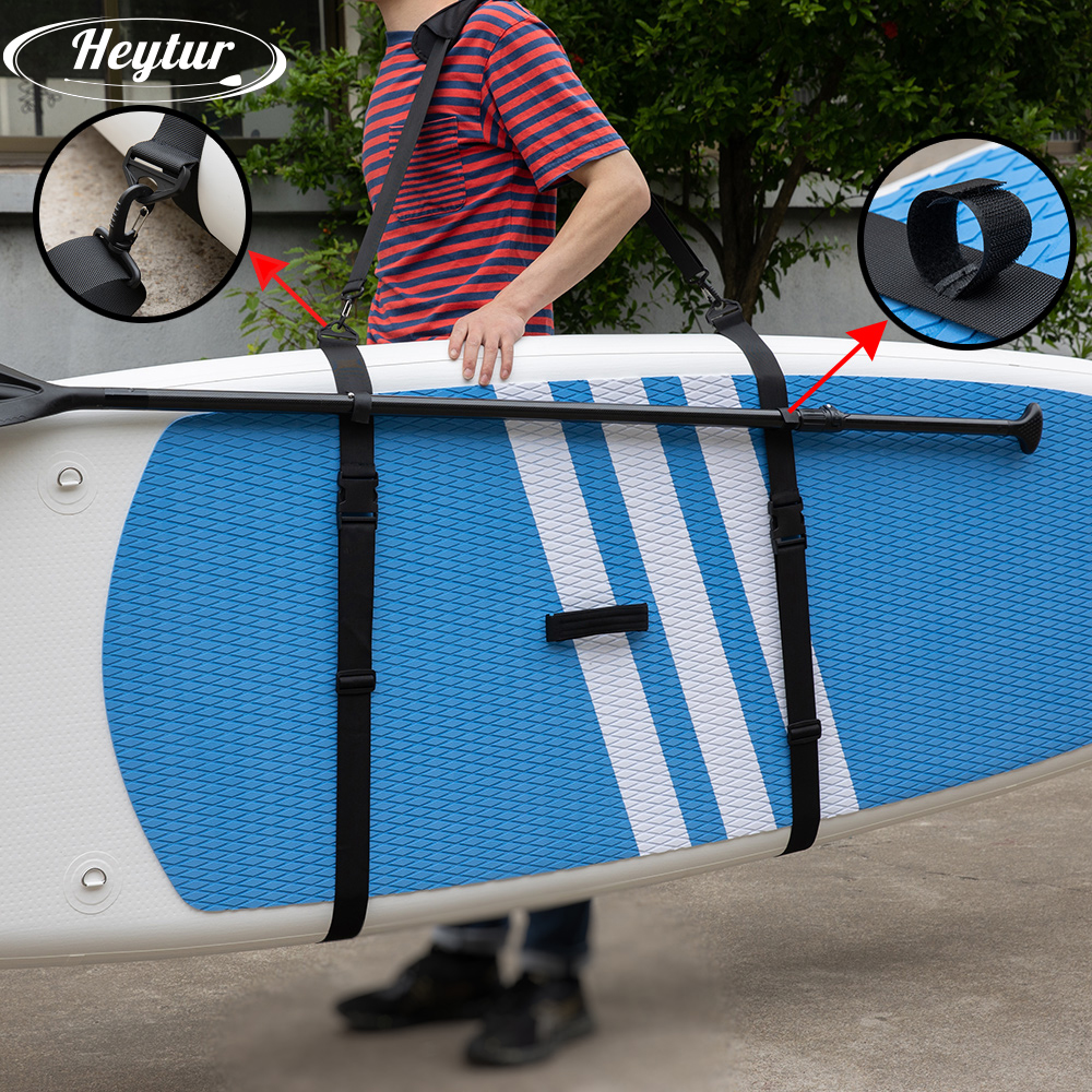 heytur SUP冲浪板肩带皮划艇捆绑带手提桨板固定绑带可调节背带