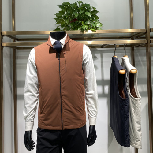 棉服马甲25年冬季男士薄棉外套