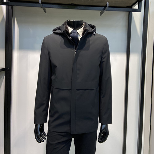 内胆可脱卸皮草男士冬季外套