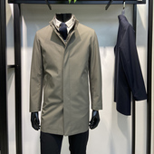 棉服风衣商务外套领佐诺依 立领中长款 25年秋冬季 内胆可脱卸男士