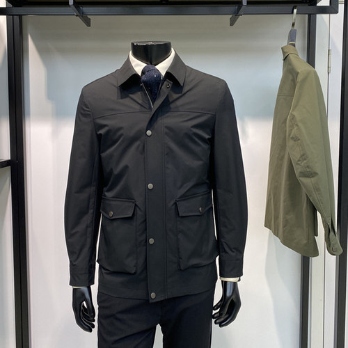 领佐翻领春季男士夹克