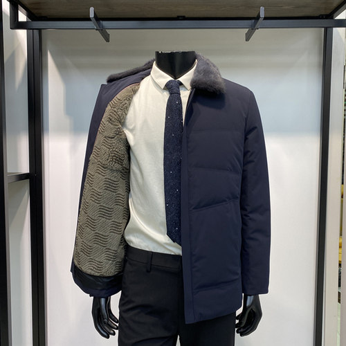 领佐诺依男士皮草商务休闲