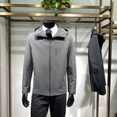 男士 加绒科技五防面料秋季 新品 连帽夹克上衣商务休闲外套领佐诺依