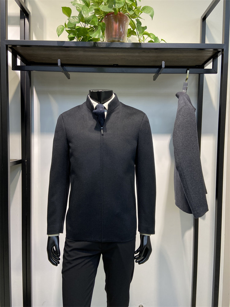 鹅绒内胆可脱卸男士立领毛呢外套商务休闲羊绒茄克领佐诺依品牌,男装,毛呢大衣,淘宝优惠券,粉丝福利购,淘宝优惠卷