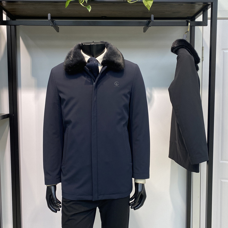 领佐诺依男士皮草商务休闲