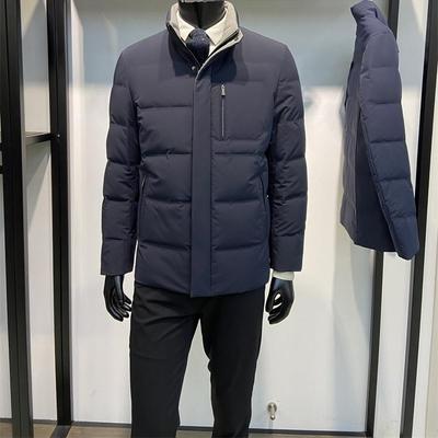 赔钱断码处理冬季新品男士立领羽绒服商务休闲保暖鹅绒服外套领佐