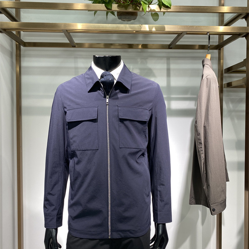 高品质秋季新品男士微皱面料外套商务休闲百搭派克服上衣领佐诺依,男装,夹克,淘宝优惠券,粉丝福利购,淘宝优惠卷
