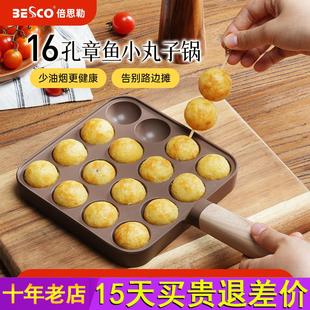 BESCO钛章鱼小丸子锅家用鸡蛋仔不粘锅煎蛋模具丸子机烧烤盘工具