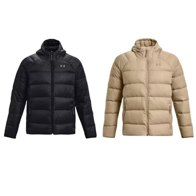 安德玛男子防水运动短款羽绒服