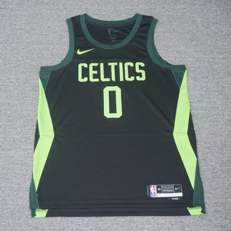 NIKE耐克 Swingman 塔图姆城市版SW复古热印速干球衣 FQ4335-011