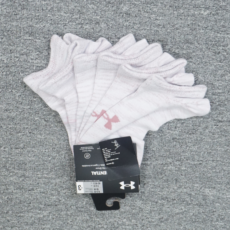 UNDER ARMOUR UA 男女款跑步训练休闲运动短袜船袜 1382623-101