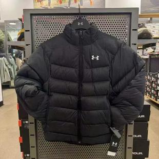 安德玛UA 男子冬季保暖运动鸭绒短款羽绒服 6001975-001/299/024