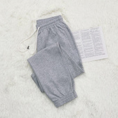 女束口加长裤 高端纯棉100%棉春秋宽松卫裤 休闲运动裤 大码 2023新款