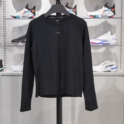 李宁长袖女子保暖舒适长袖T恤