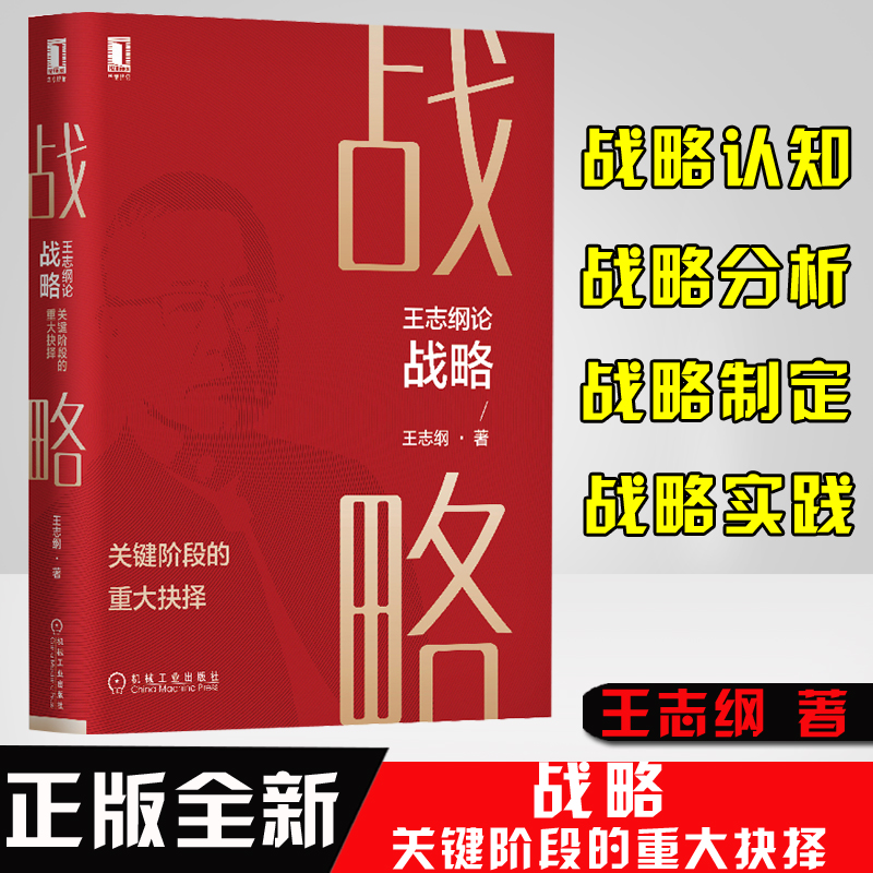 正版书籍 王志纲论战略：关键阶段的重大抉择 王志纲 战略认知分析制定实践中国式战略发展之路管理定位高层管理者CEO企业家参考 书籍/杂志/报纸 战略管理 原图主图