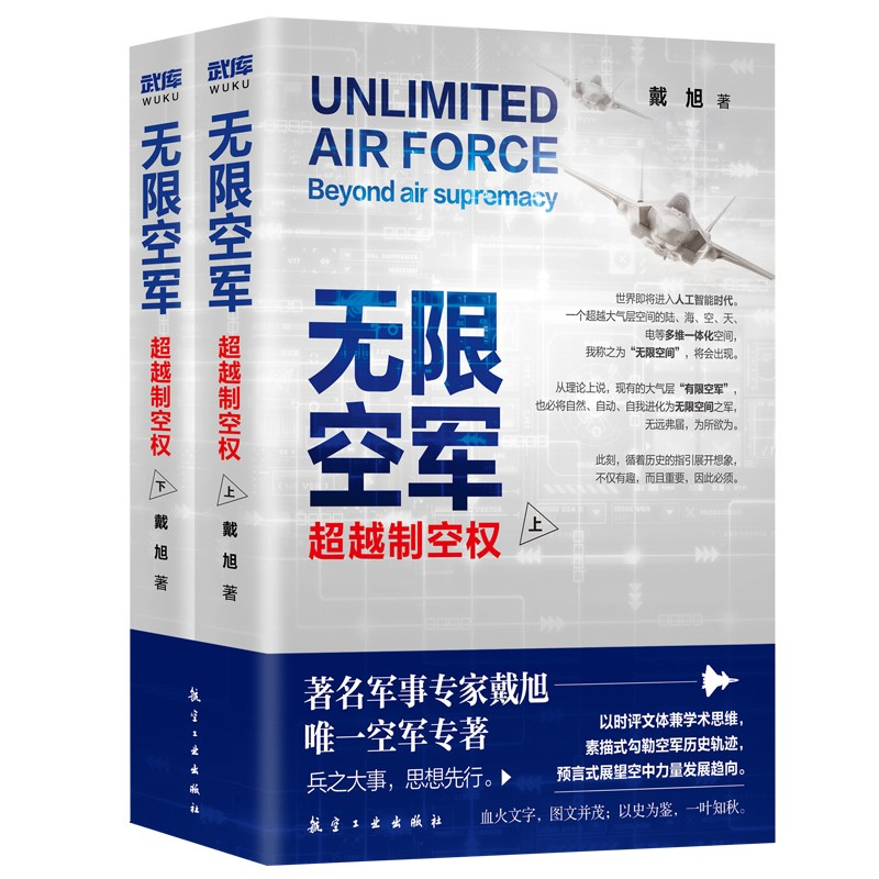 【全2册】正版书籍无限空军超越制空权上下册戴旭百年空战文化精典空战与制空权的演变空军专著军事理论航空航天科技航空工业出版