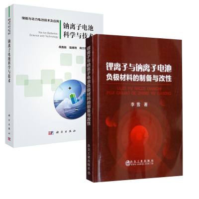 【全2册】钠离子电池科学与技术锂离子与钠离子电池负极材料的制备与改性时代新能源电动车电池材料电芯储能原理先进技术性能