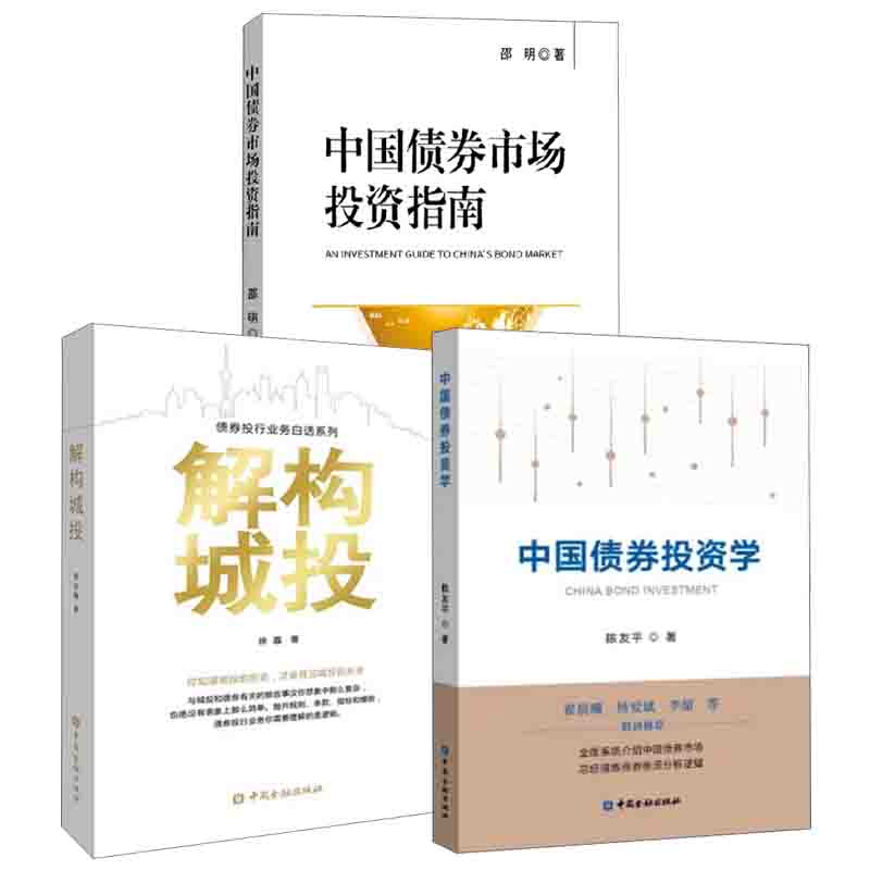 【全3册】中国债券投资学中国债券市场投资指南邵明解构城投债券投行业务白话系列徐嘉金融投资理财实务作交易研究与量化书籍