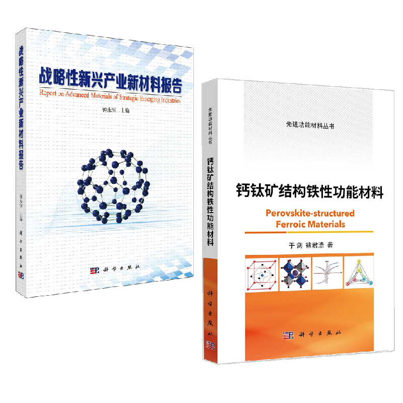 【全2册】钙钛矿结构铁性功能材料+战略性新兴产业新材料报告凝聚态物理电介质物理材料物理化学功能材料专业教学材料学参考书籍