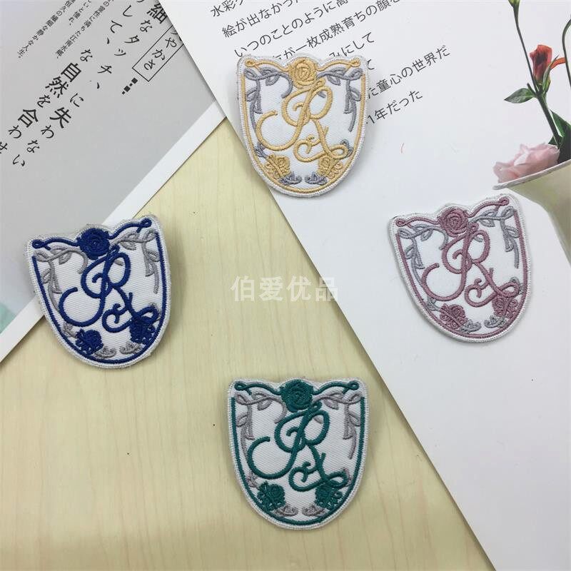 JK制服刺绣徽章日系学院风校服胸徽DK衬衫胸针水手服配饰布贴别针