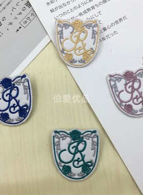 JK制服刺绣徽章日系学院风校服胸徽DK衬衫胸针水手服配饰布贴别针