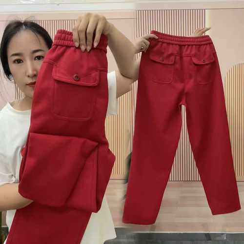 秋季新款高腰显瘦时尚休闲长裤