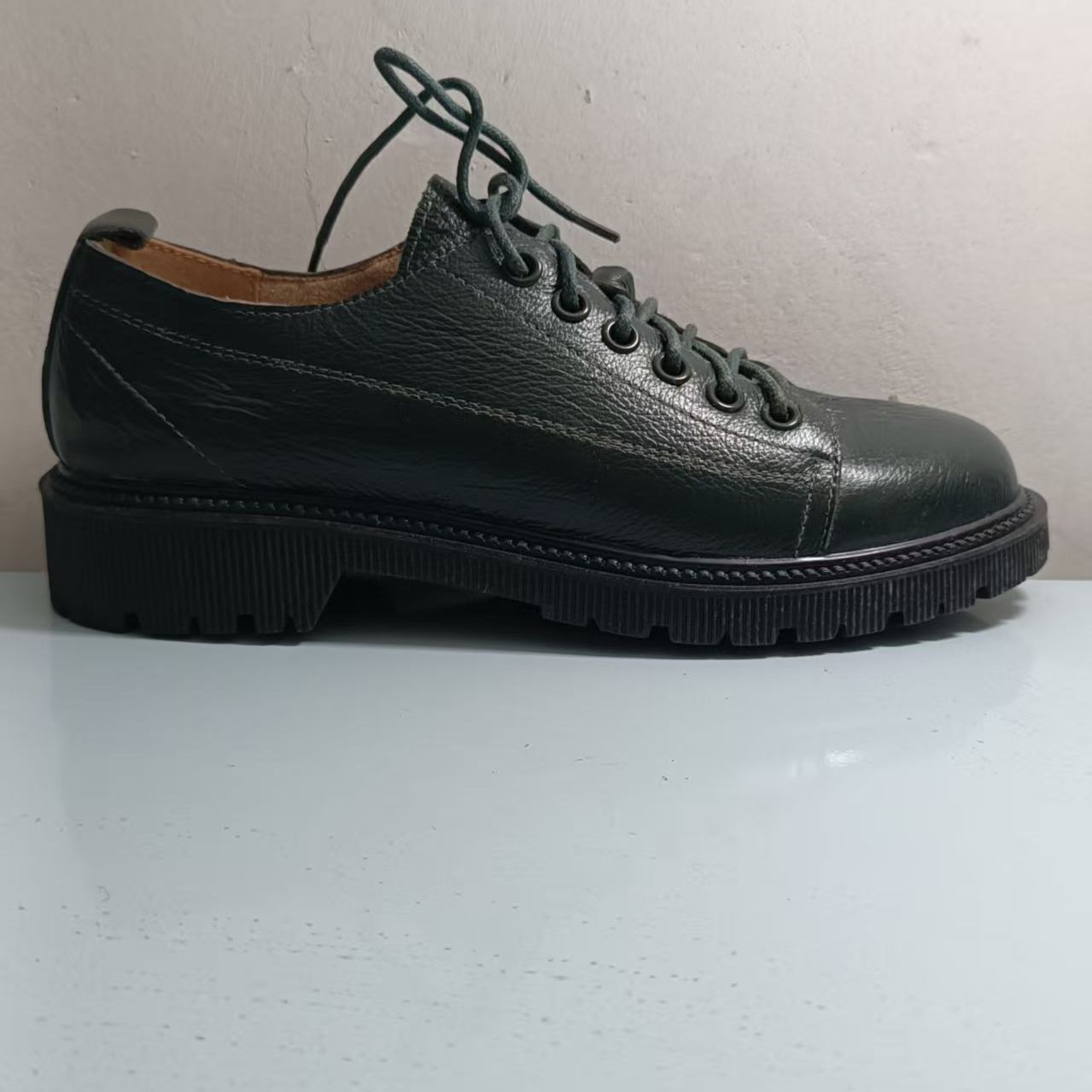 39码右脚单只鞋英伦厚底德比鞋女