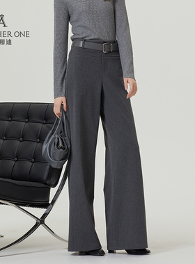 ANOTHER ONE安那迪通勤气质挺括直筒西装裤高级感时尚显瘦长裤女