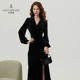 裙子高端大气长袖 ANOTHER ONE安那迪出席重要场合 连衣裙V领开叉