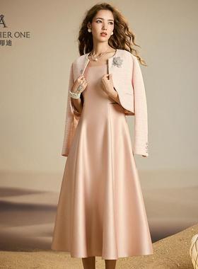 ANOTHER ONE安那迪法式优雅连衣裙女轻奢气质温柔风裙子设计感露