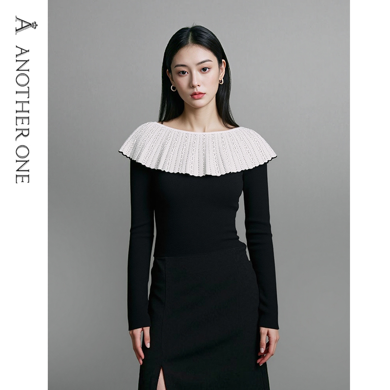 安那迪法式名媛气质短款毛衣