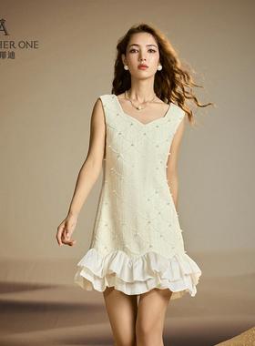 ANOTHER ONE安那迪连衣裙女高级感气质名媛小香风裙子设计