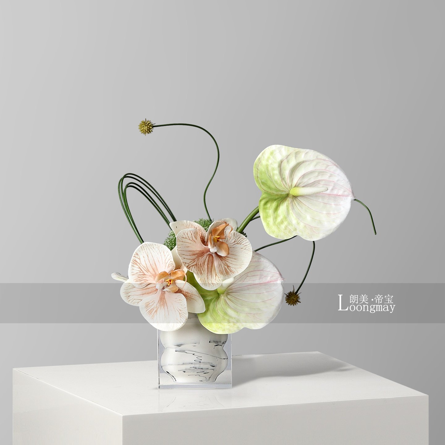 新中式艺术水墨树脂小花瓶插花酒店客厅茶几床头柜花艺高级感桌花,家居饰品,花瓶,淘宝优惠券,粉丝福利购,淘宝优惠卷