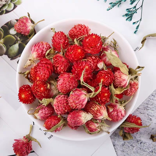 天然红巧梅干花千日红干花瓣烘培蛋糕装饰diy手工幼儿园手工制作