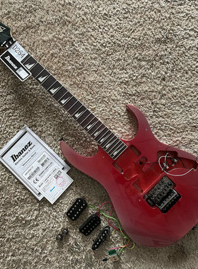Ibanez 依班娜 爱宾斯 GRG255DX CA 大双摇电吉他 24品红色半成品