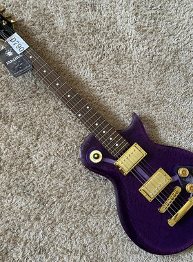 樱花 Sakura LP 儿童旅行电吉他亚克力琴体 透明紫色 库存金件