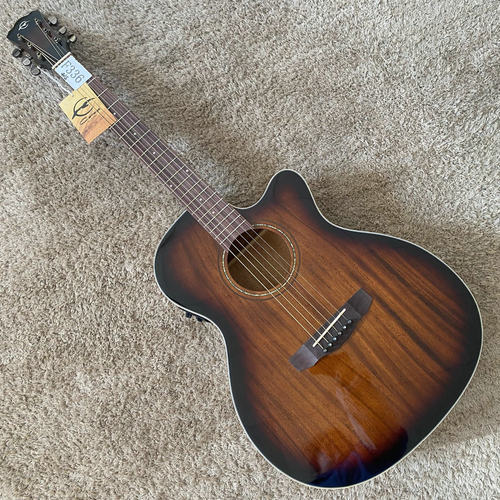 品牌 Caraya  40英寸 桃花心木电箱 民谣吉他面单板 渔夫拾音器